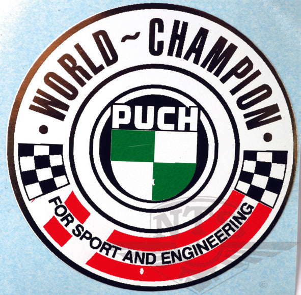 Puch world champion sticker 50 mm