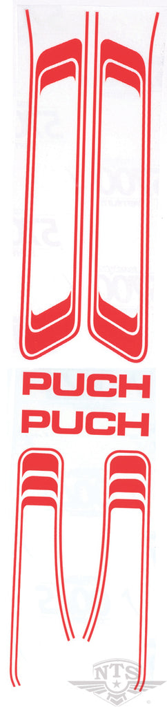 Puch Maxi stickerset wit