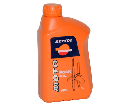 smeermiddel olie voorvork 1L fles repsol 5w/10w