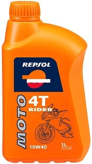 smeermiddel olie 10W40 half synth rider 1L fles repsol