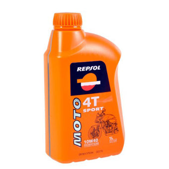 smeermiddel olie 10W40 half synth 1L fles repsol motosport