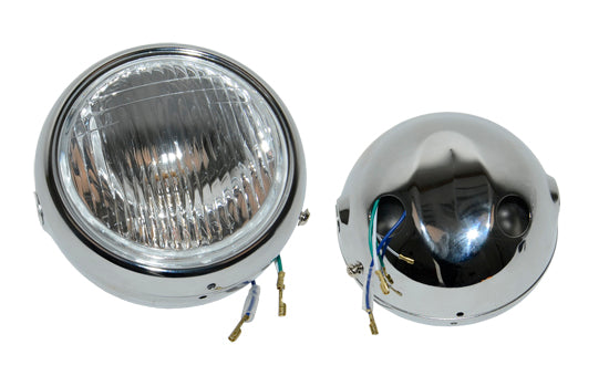 Yamaha koplamp rond compleet fs1 chroom