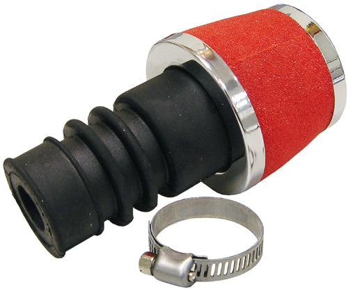 puch maxi powerfilter voor  bing 12-15mm carburateur rood DMP