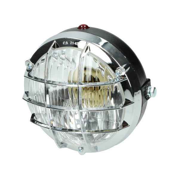 puch maxi koplamp rond + rooster a3/a35/maxi chroom bosatta f107